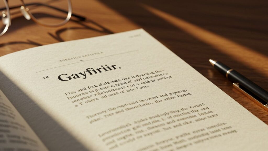 Gayfirir: Unpacking the Identity and Potential of a Unique Term