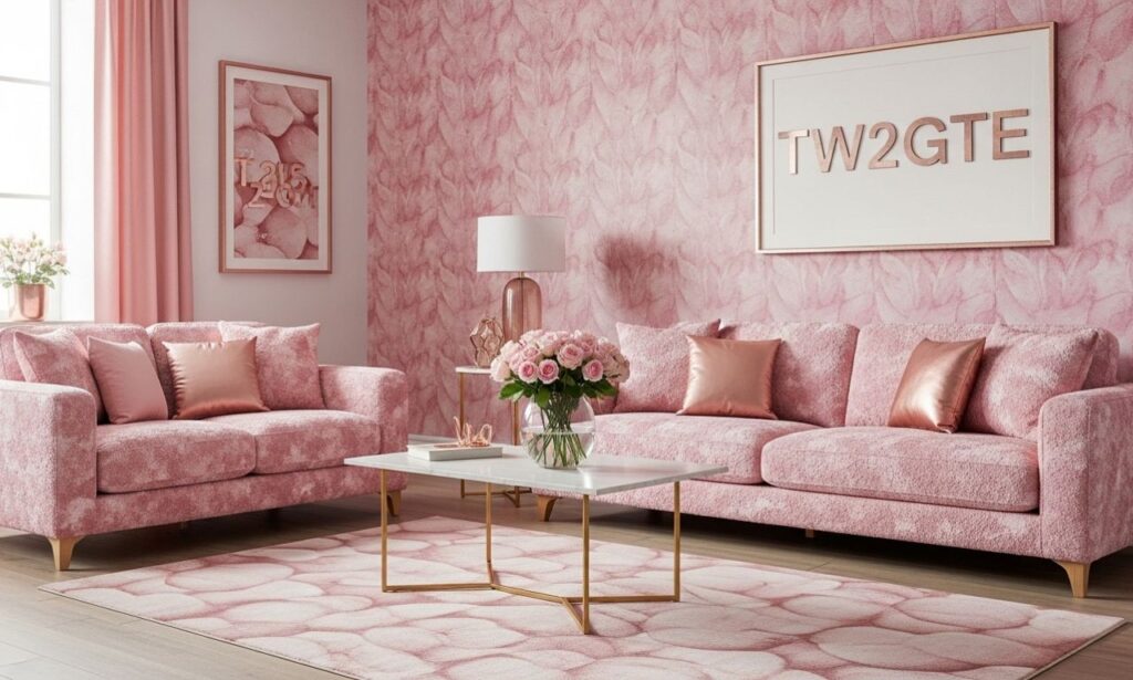Stunning Decoration Ideas with Pink Chinchilla Pattern TW2GTE