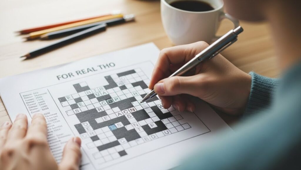 For Real Tho Crossword