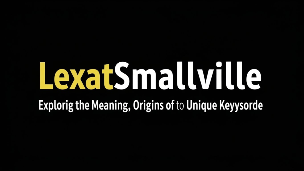 LexatSmallville: Exploring the Meaning and Origins